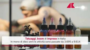 Tatuaggi, boom di imprese in Italia