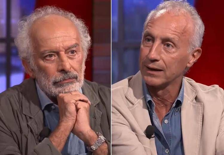 Gad Lerner e Marco Travaglio - (fermo immagine)