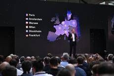 Damien Lucas, ceo di Scaleway, durante un keynote della conferenza ai-Pulse 2026, a Parigi - Courtesy of Scaleway/Gruppo Iliad