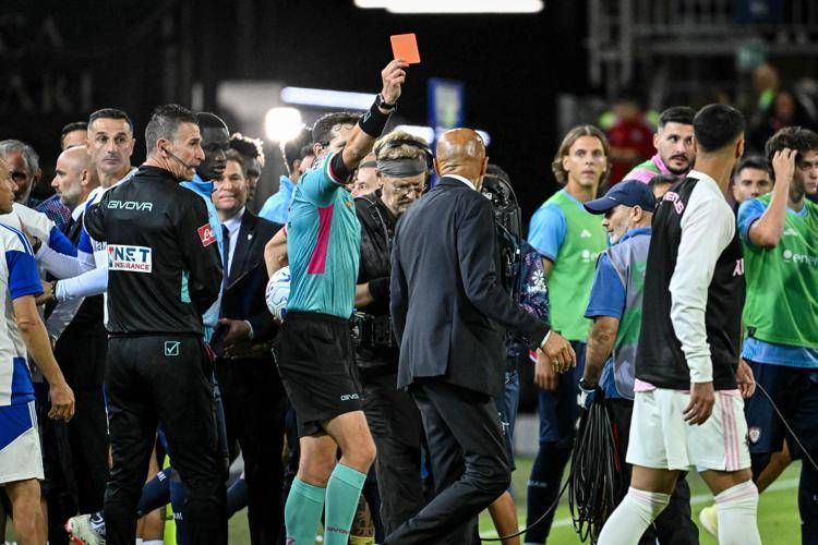 Spalletti al momento dell'espulsione  - Ipa