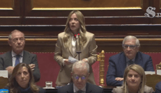 Giorgia Meloni in Senato