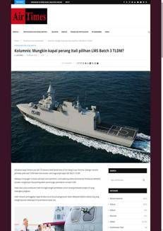 Malaysia: The Italian Navy and defense industry strengthen ties with Malaysia ahead of major naval acquisitions.