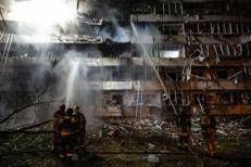 Attacco russo su Kiev - (Afp)