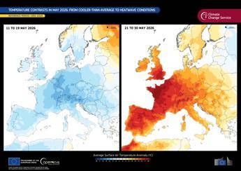 Foto diffusa il 23 giugno 2026 che mostra l'ondata di calore che ha colpito l'Europa occidentale nel terzo decennio del 2026. (ABACA/Ipa)