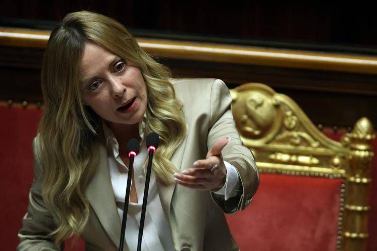 Giorgia Meloni in Senato - Ipa