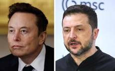 Elon Musk e Volodymyr Zelensky