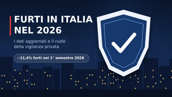 Furti in Italia nel 2026: i dati e il ruolo della vigilanza privata