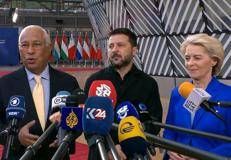 Costa, Zelensky e von der Leyen al Consiglio Ue