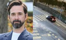 Da destra: l'attore Davide Iacopini e la minicar sequestrata 