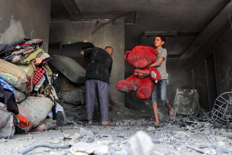 Distruzione a Gaza - (Afp)