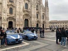 Polizia in piazza Duomo