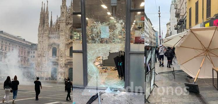 Ancora devastazione a Milano - Foto Adnkronos