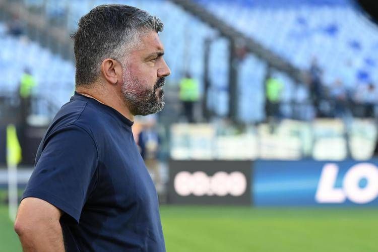 Il tecnico della Lazio Gennaro Gattuso - Ipa
