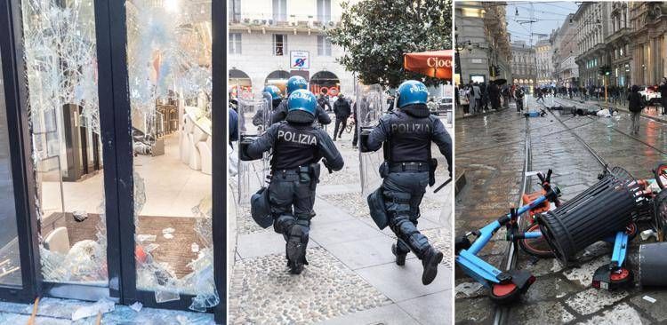 Guerriglia a Milano - (Fotogramma)