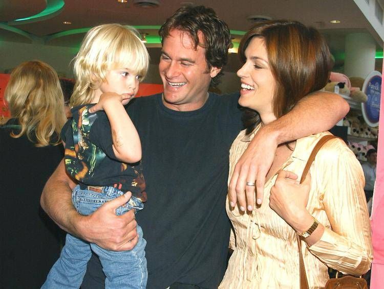 Cindy Crawford, il marito Rende Gerber e il figlio Presley nei primi anni Duemila - Ipa