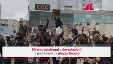 Milano, oltre 200 fermati per la guerriglia urbana: 80% sono minorenni