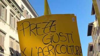 Caro carburanti, agricoltori in piazza a Firenze: 