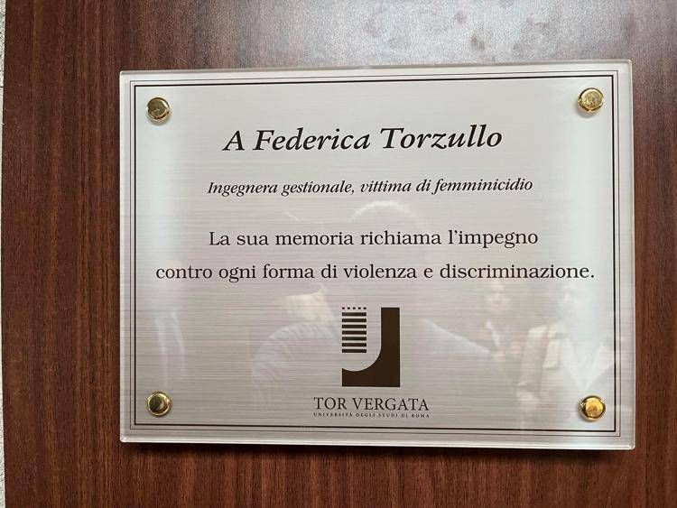 Targa per Federica Torzullo - Adnkronos