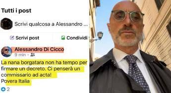 Alessandro Di Cicco e il post contro Meloni - Facebook