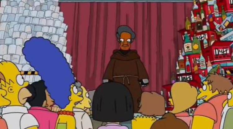 Una scena dell'ultimo episodio dei Simpson