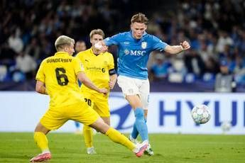Champions League, Napoli-Bodo Glimt 4-3, doppietta di McTominay