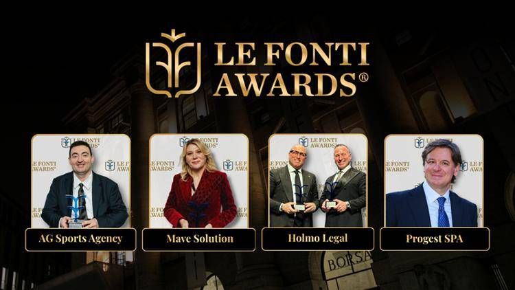 Le Fonti Awards e Stagira CEO Summit celebrano l’eccellenza italiana e internazionale: tra i vincitori Mave Solution, Progest, Holmo Legal e AG Sports Agency