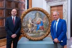 (Il direttore degli Uffizi, Simone Verde, con Luigi Salvadori, presidente Amici degli Uffizi - ufficio stampa Gallerie degli Uffizi) 