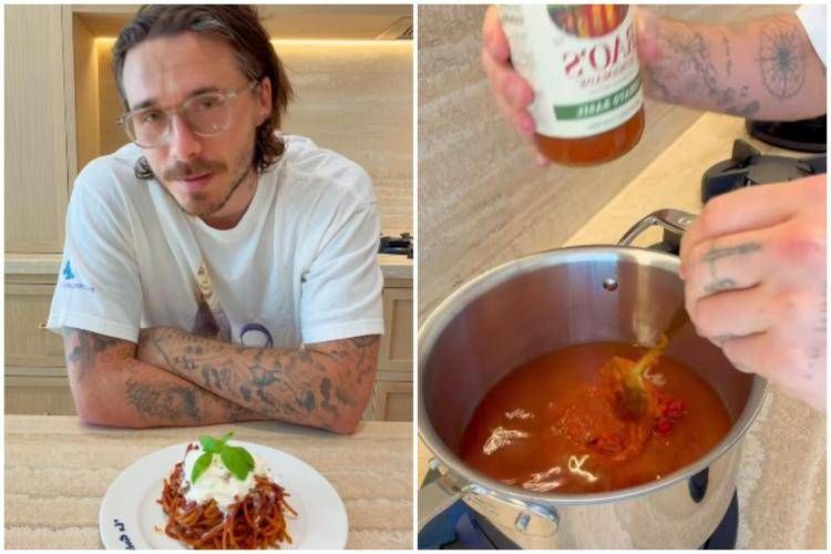 Brooklyn Beckham e gli spaghetti all'arrabbiata - Instagram