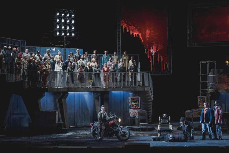 (Una scena dell'allestimento di 