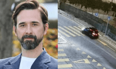 Da destra: l'attore Davide Iacopini e la minicar sequestrata