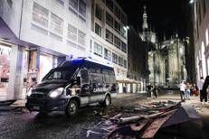 Scontri a Milano - (Ipa)
