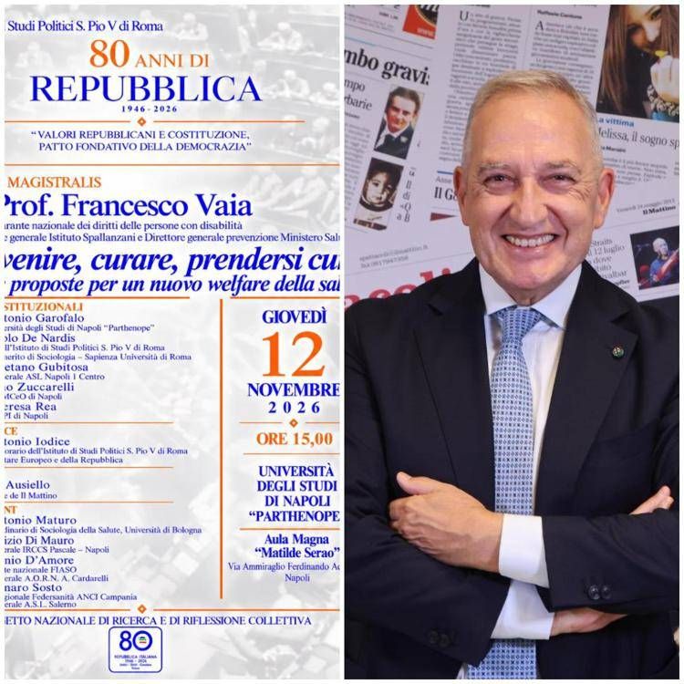 'Welfare della salute', Francesco Vaia lancia tour che attraverserà l'Italia: 