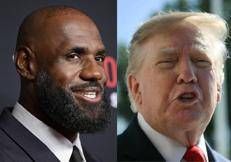 LeBron James e Donald Trump - Ipa/Fotogramma 