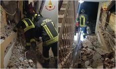 Esplosione della palazzina a Ostia - (Vigili del Fuoco)