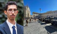 Sulla sinistra il presunto ideatore del Movimento 17 ottobre - (Ispionline)