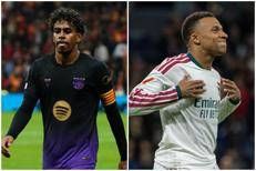 Lamine Yamal e Kylian Mbappé - Ipa/Fotogramma