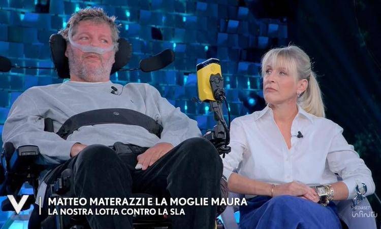 Matteo Materazzi e la moglie Maura - (Verissimo)