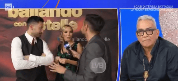 Giovanni Pernice e Noemi Bocchi sulla sinistra, Guillermo Mariotto sulla destra