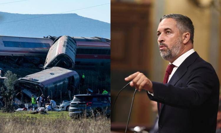 L'incidente ferroviario in Spagna e il leader di Vox, Abascal - (Ipa)