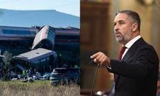 L'incidente ferroviario in Spagna e il leader di Vox, Abascal - (Ipa)