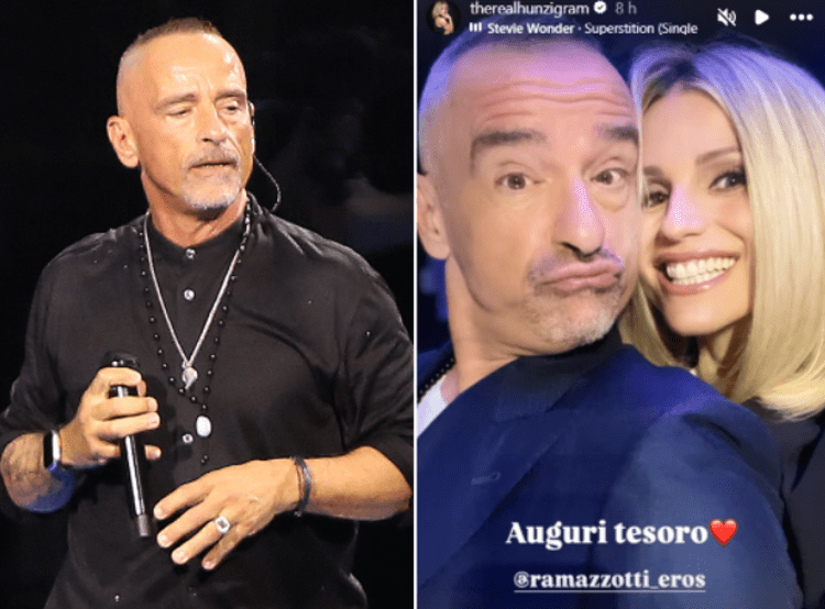 Eros Ramazzotti, Michelle Hunziker - fotogramma/ipa