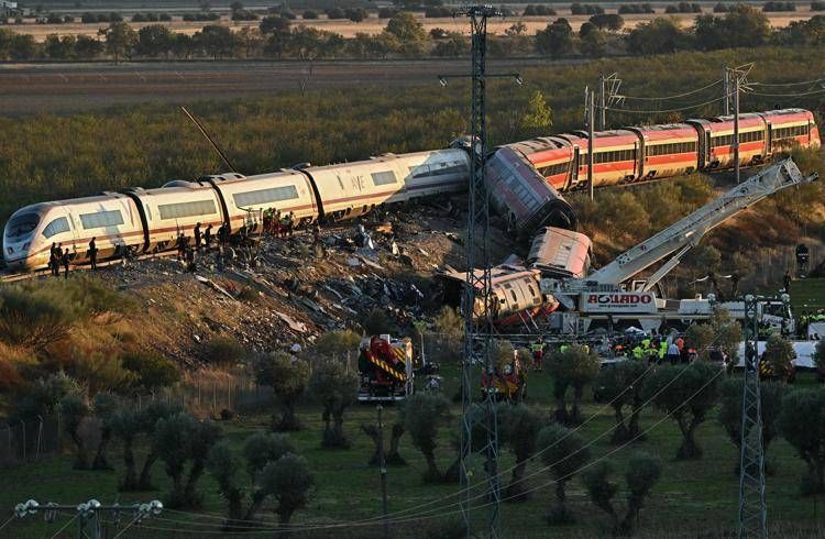 Il disastro ferriviario in Spagna - Afp