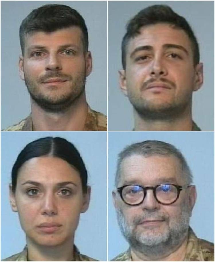Le vittime dell'incidente: Claudio Marchesi, Simone Ruggia, Laura Procacci e Franco Adriano Zecchillo - (Dal profilo Instagram del ministro Crosetto)