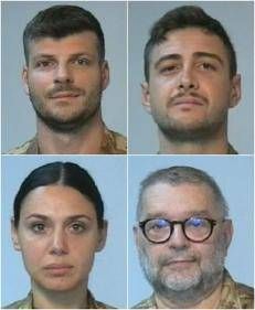 Le vittime dell'incidente: Claudio Marchesi, Simone Ruggia,  Laura Procacci e Franco Adriano Zecchillo  - (Dal profilo Instagram del ministro Crosetto)