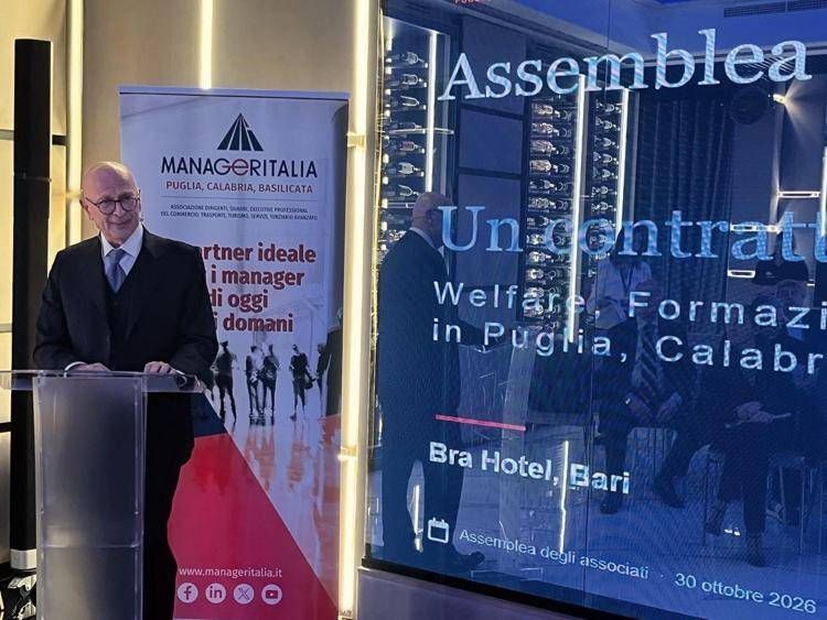 Domenico Fortunato, Presidente di Manageritalia Puglia, Calabria e Basilicata - (Ufficio stampa)
