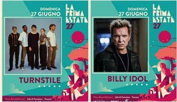 Turnstile, una data a La Prima Estate a giugno con Billy Idol