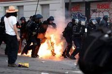 Scontri a Parigi - (Afp)