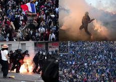 Manifestazioni e scontri in tutta la Francia - (Afp)