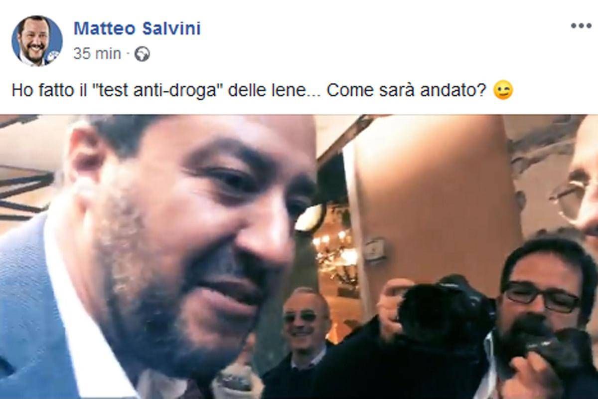 Risultati immagini per salvini testa antidroga