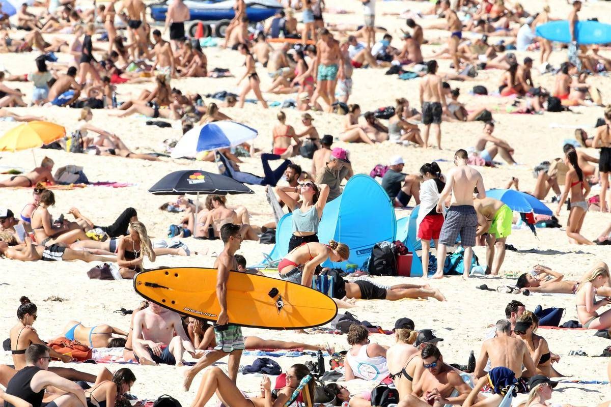 Get Wallpaper Coronavirus Folla In Spiaggia A Sydney Chiusa Bondi Beach For Free